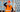 Construction worker wearing an orange high vis